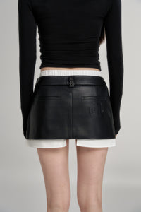 Layered label skirt