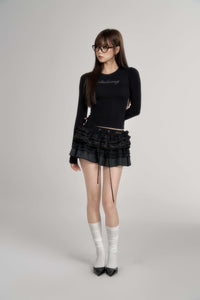 Frill lace docking skirt