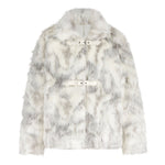 이미지를 갤러리 뷰어에 로드 , White mix fake fur coat
