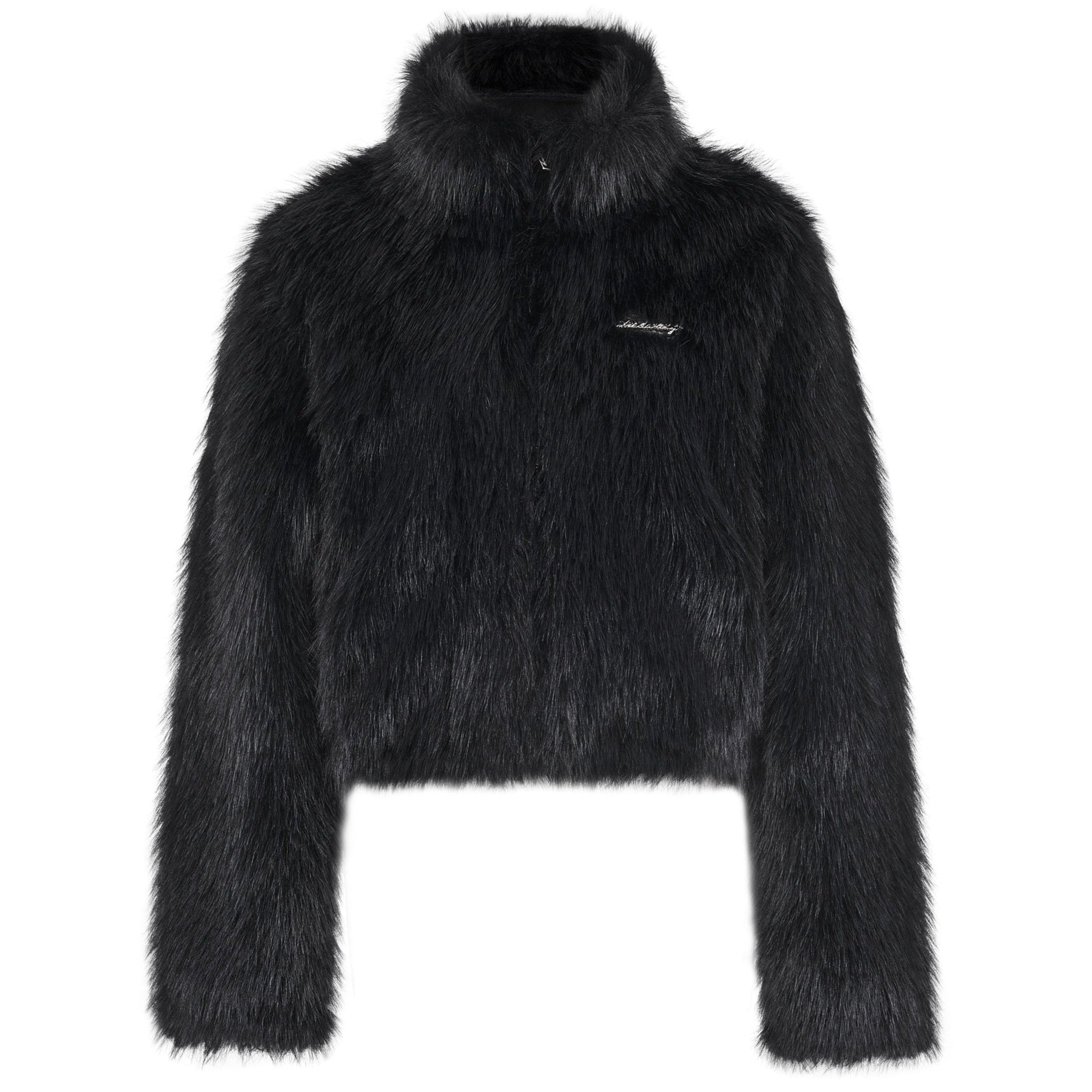 Fur zip up jacket