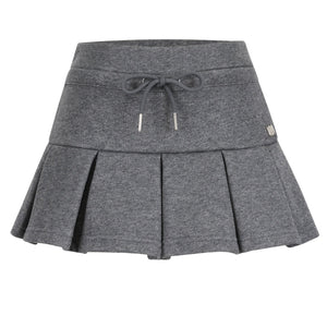 Kirakira box pleats mini skirt