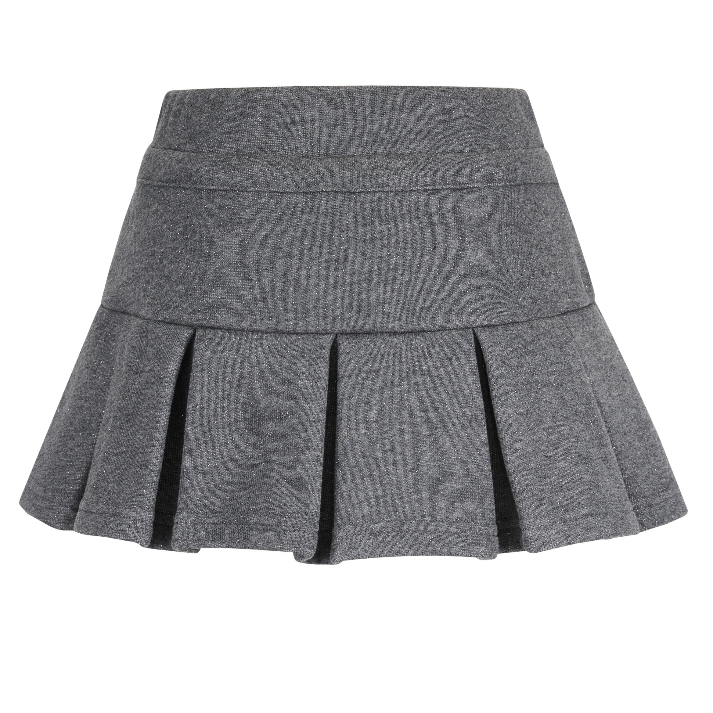 Kirakira box pleats mini skirt