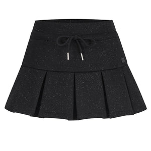 Kirakira box pleats mini skirt