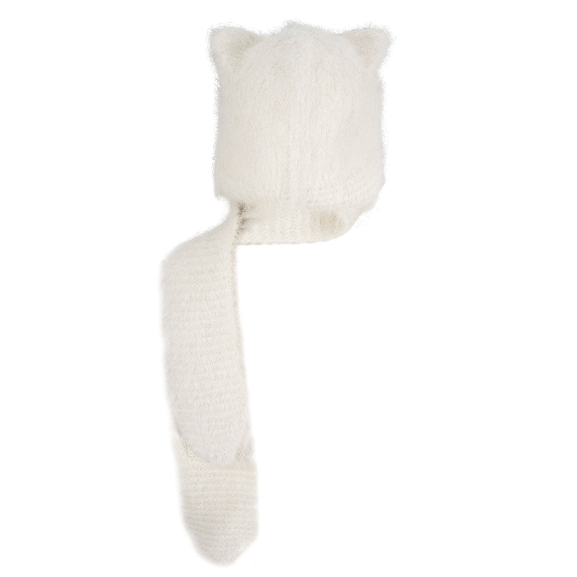 Fluffy cat knit hat