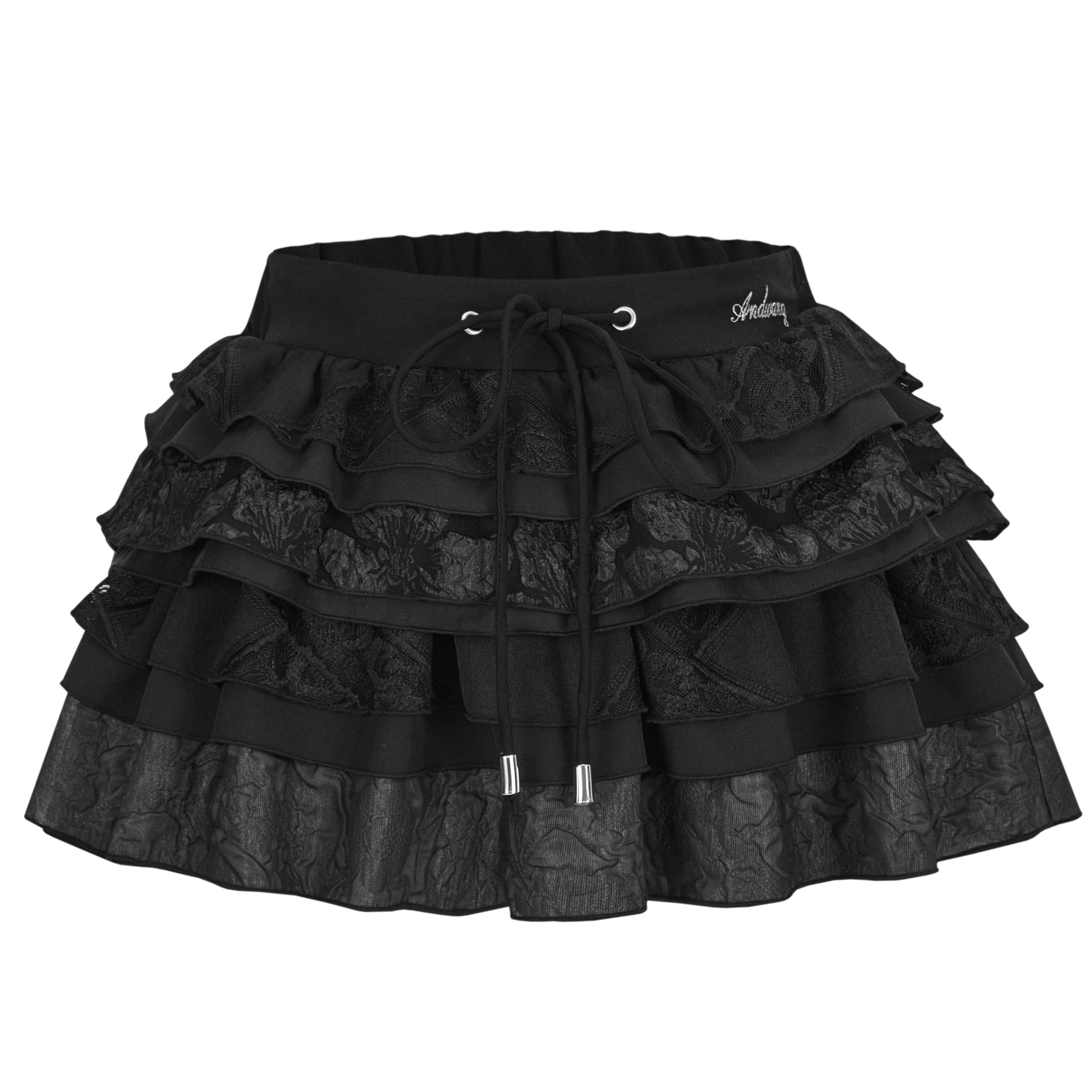 Frill lace docking skirt