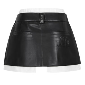 Layered label skirt