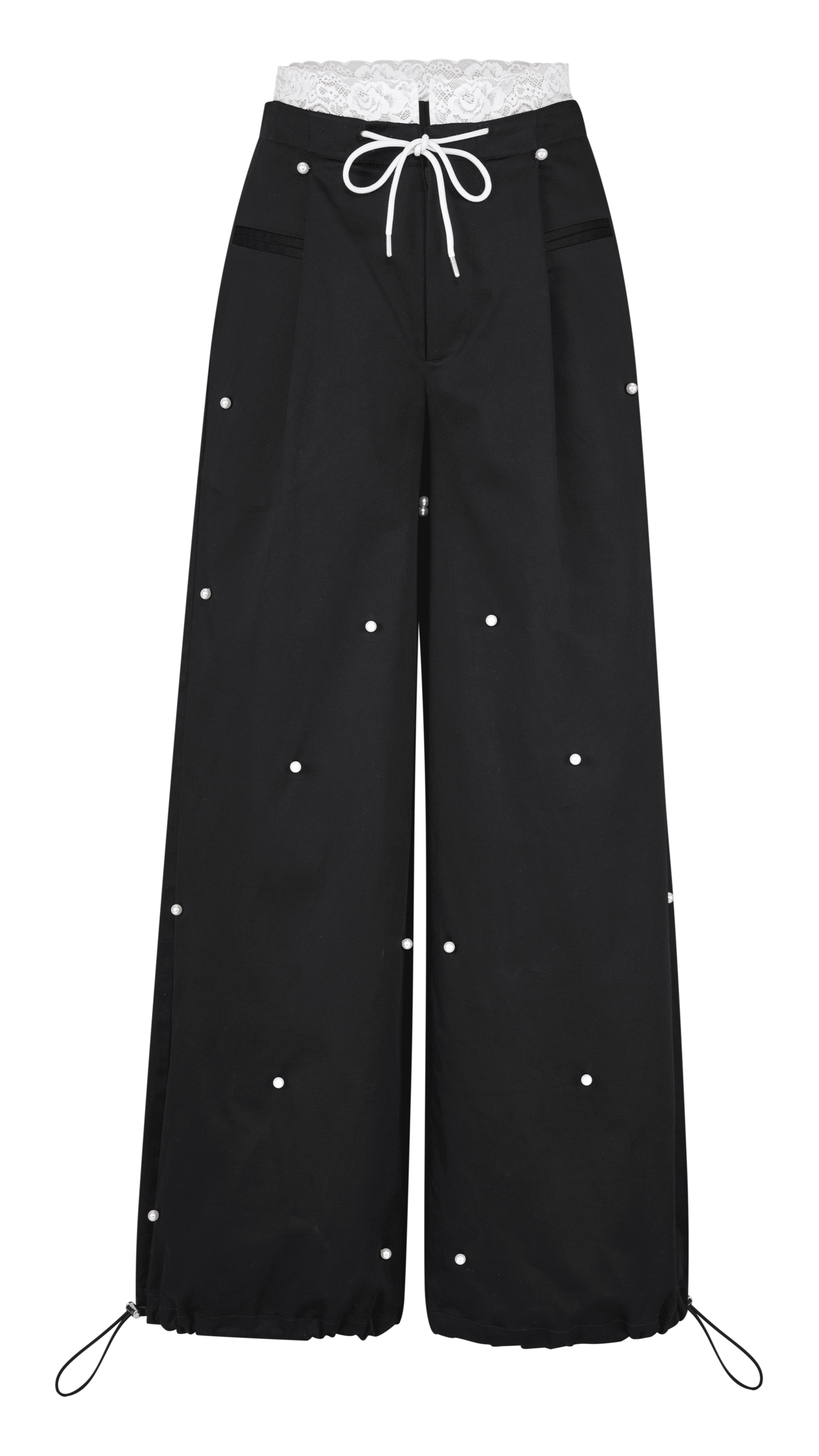 Pearl dot nylon pants