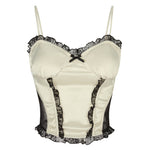 이미지를 갤러리 뷰어에 로드 , Satin lingerie corset tops
