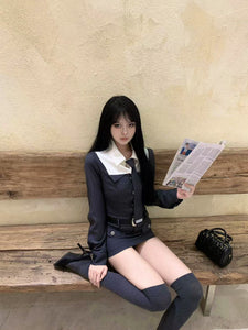 School tie shirt suit onepiece